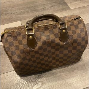 Authentic Louis Vuitton Damier Ebene-Speedy 30